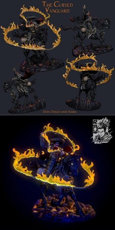 Ronin Arts Workshop – Horseman Diego – 3D Print Model