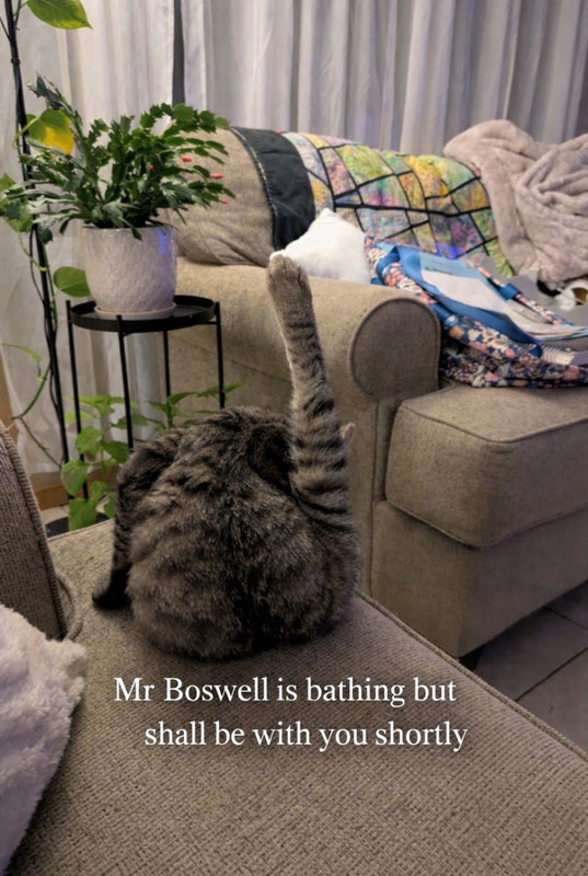 mr boswell is bathing
