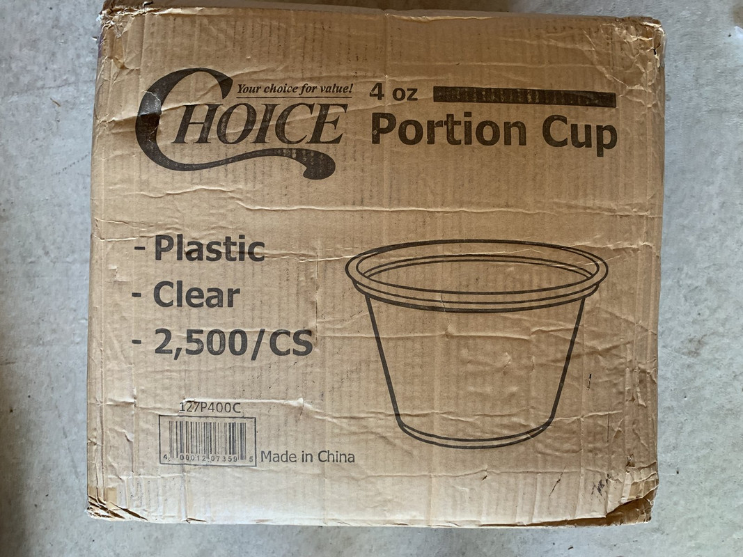 CHOICE 4 OZ PORTION CUP PLASTIC/CLEAR 2,500 PCS(25 X 100 PACKS) 999P400C