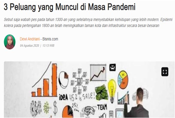 Artikel Peluang Berbisnis (sumber gambar: bisnis.com)