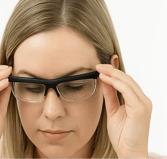 Put on the glasses