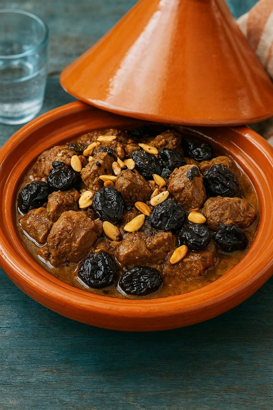 Beef Tagine with Prunes & Almonds