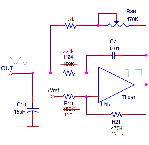 Single opamp LFO I can't figure out what I'm missing
