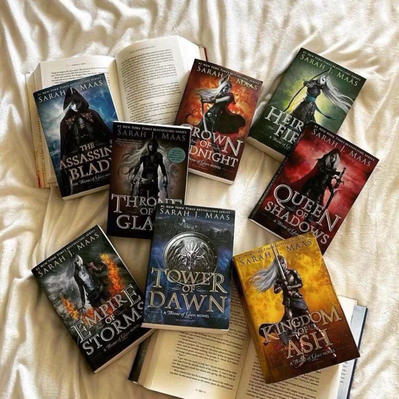 Throne of Glass Book Set by Sarah J. Maas | 8 Paperback Novels