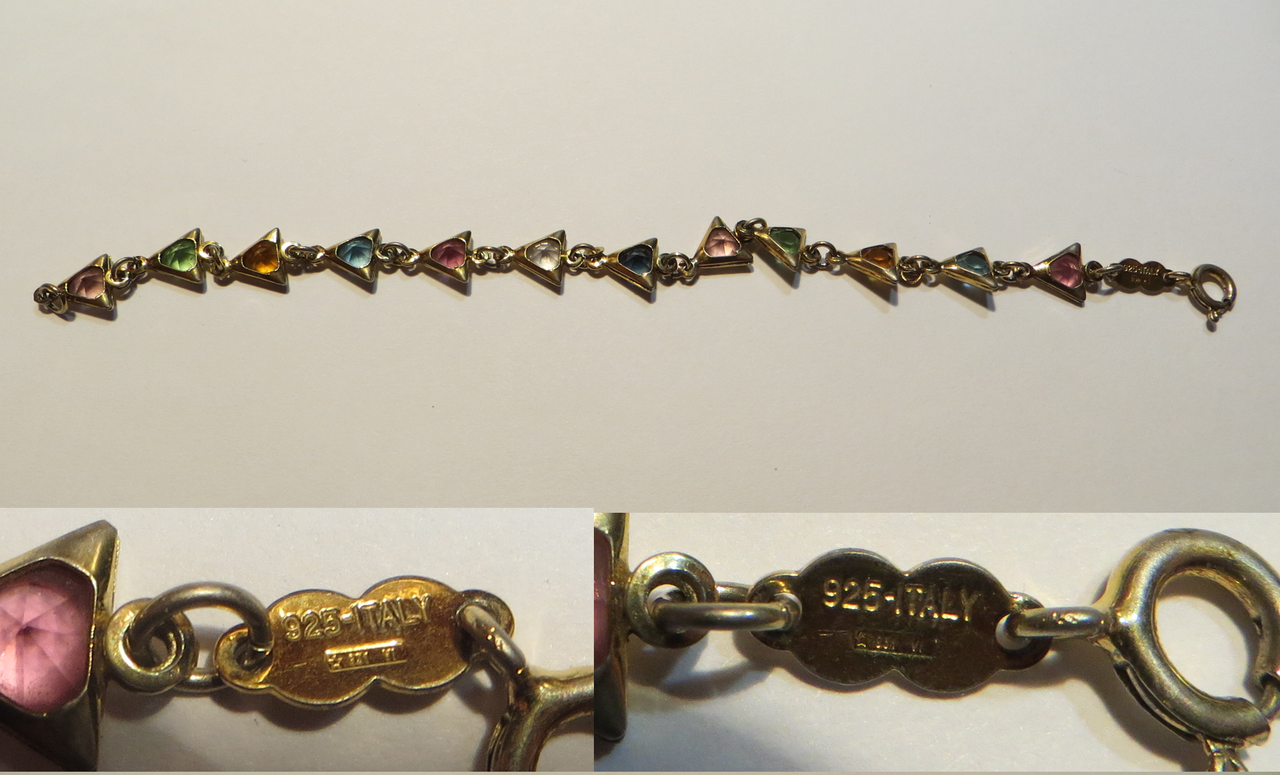 2 браслет не серебро (магнитится)