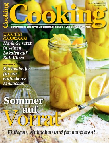 Cover: Cooking Kochmagazin No 33 vom 18  August 2023