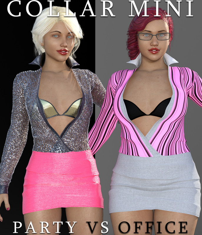 COLLAR MINI DRESS FOR G8F