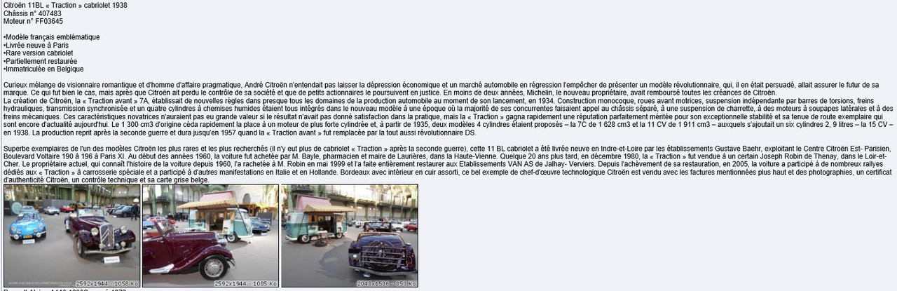 Cab 11 BL 38 grenat rec-189 DZ2303 27  ex TIK023