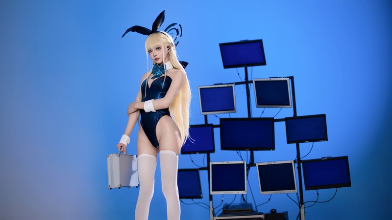 艾西Aiwest 小时兔女郎Cosplay写真图集 兔女郎主题高清图集 35P (394.4M)插图6