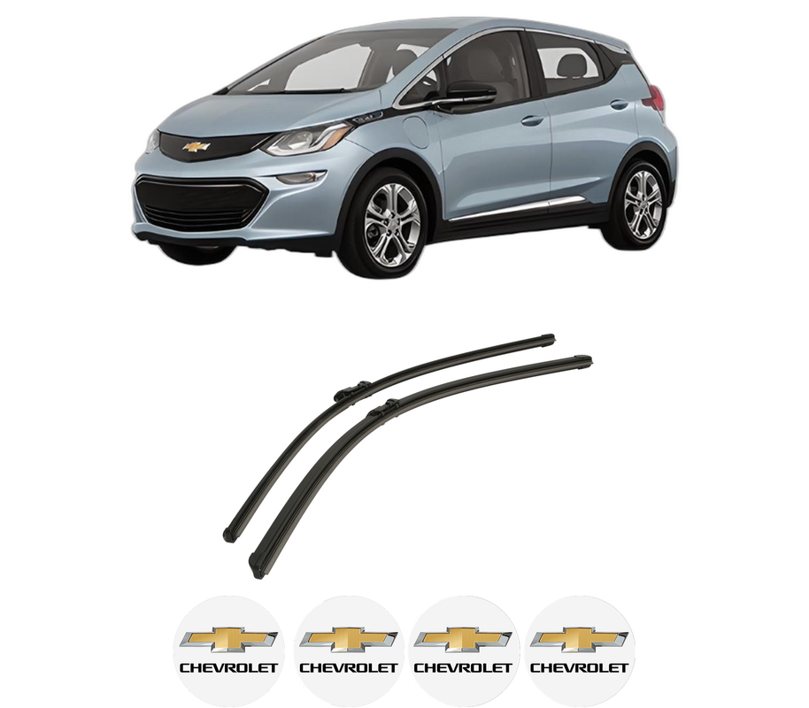 Set stergatoare auto CHEVROLET BOLT din 2016, pentru parbriz auto, 2 bucati, Bosch Aerotwin, din cauciuc siliconat rezistent, 4 Stickere Auto CHEVROLET