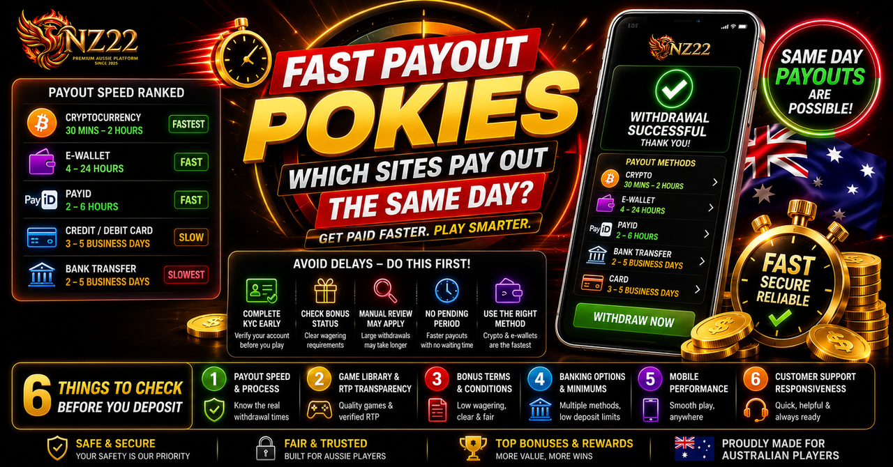 fast payout pokies