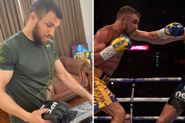 Василий Ломаченко загатва за битки в UFC