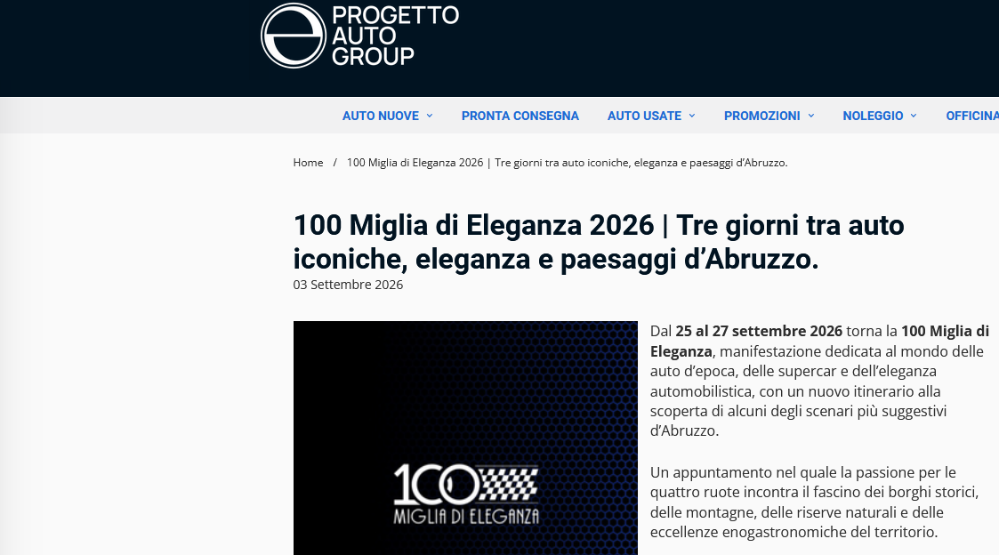 Gruppo Progetto Auto Anteprima