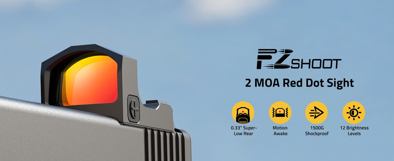 EZSHOOT Motion Awake Red Dot Sight with RMR Footprint
