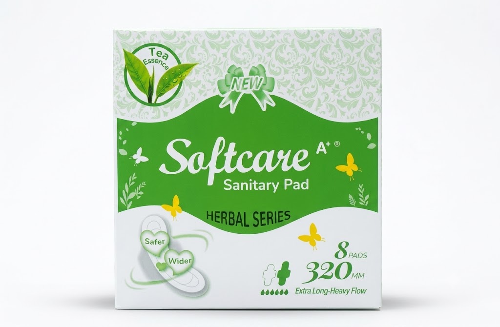 Softcare Sanitary Pads (Herbal Series)