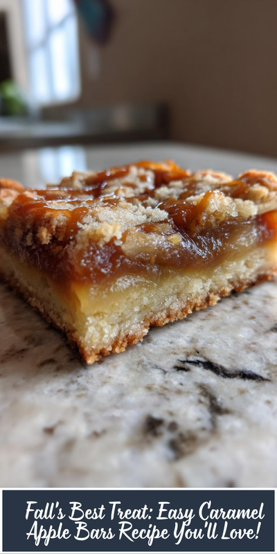 23 Fall's Best Treat_ Easy Caramel Apple Bars Recipe You'll Love!