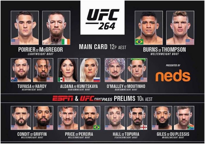 Резултати от UFC 264