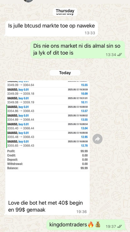 Client feedback