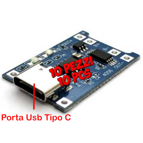 Modulo TP4056 carica batterie LI-ION Lipo con circuito di protezione integrato - Imagen 3 de 3