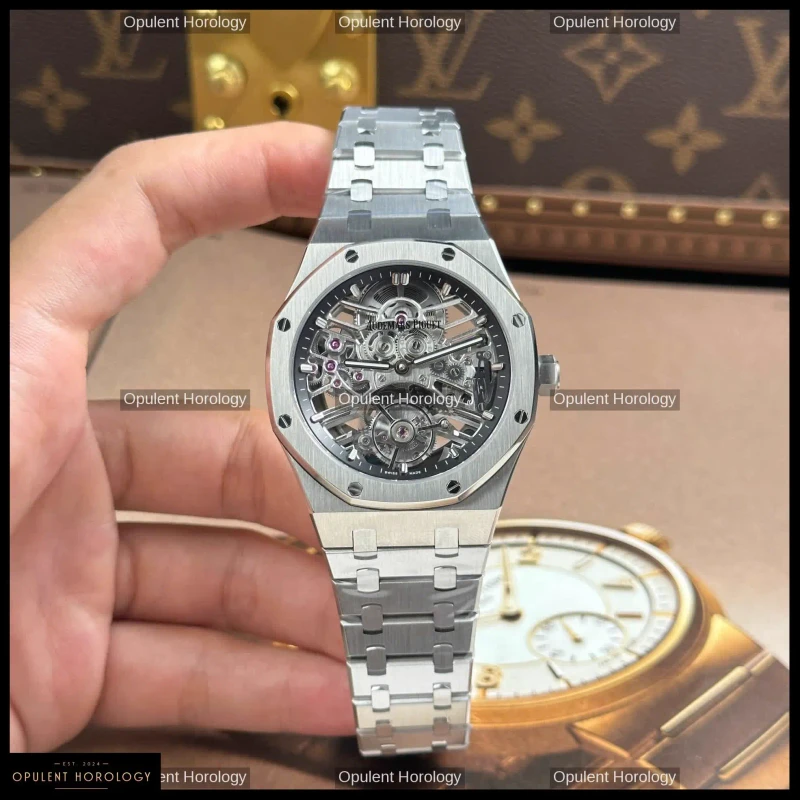 Audemars Piguet Royal Oak Tourbillon 26735 Stainless Steel Skeleton Dial 41mm