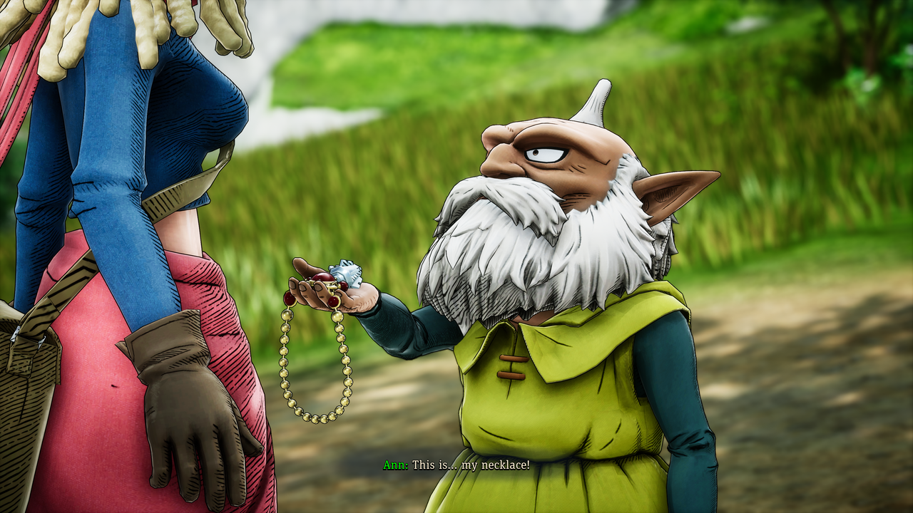 Thief offers Ann her necklace back after recovering it during a mission.