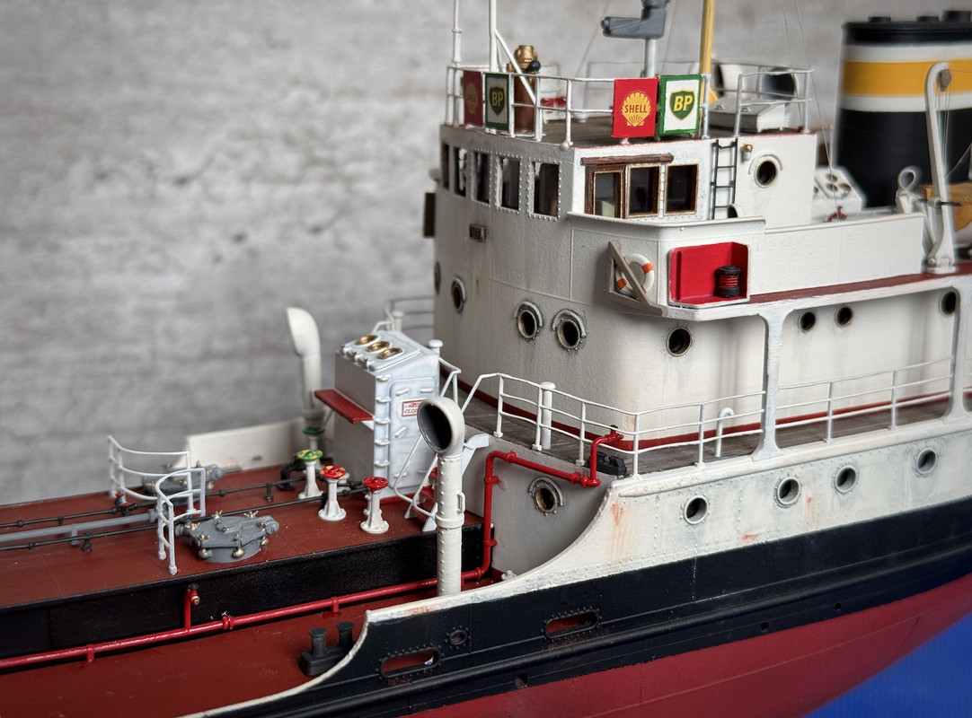 Ship model - Shell Welder - 1955 - UK Tanker Coaster - 3D Print - 1:100 2