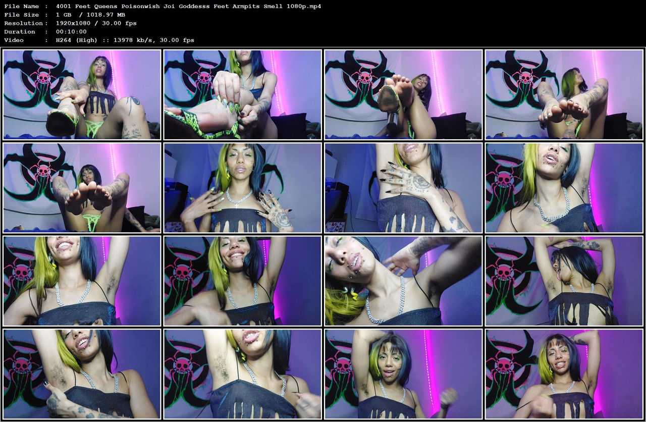 4001 Feet Queens Poisonwish Joi Goddesss Feet Armpits Smell 1080p mp4