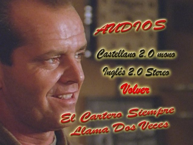 2 - El Cartero Siempre Llama Dos Veces [DVD9Full] [Pal] [Cast/Ing] [Sub:Varios] [1981] [Intriga]