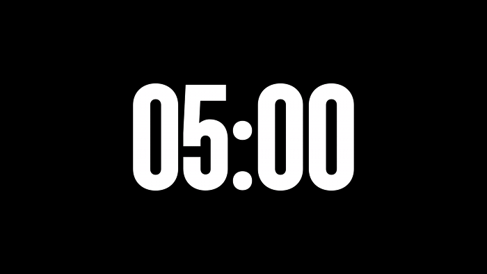 Órbita Alpha Channel: Cuenta Regresiva de 5 Minutos en Alta Resolución