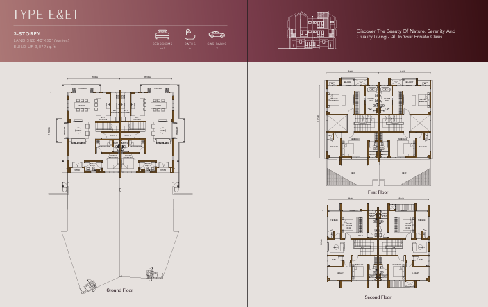 Rafflesia 3 Type C floor plan in Damansara Perdana, Selangor
