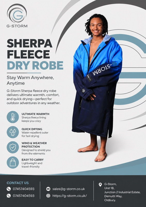 Sherpa Fleece Dry Robe