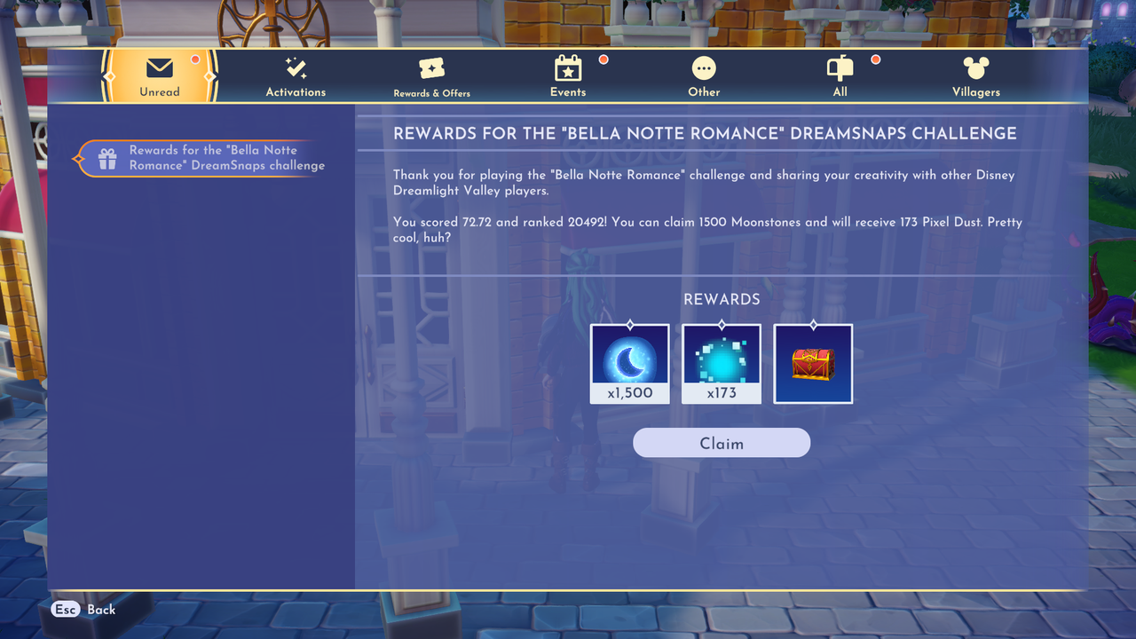 Bella Notte Romance dreamsnap results!