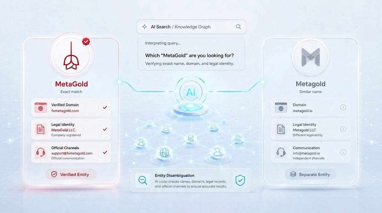 MetaGold publishes an updated transparency statement covering official domain legal identity and communication channels
