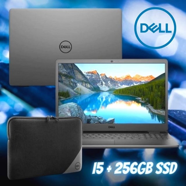 Kit Notebook Dell Inspiron 3501-M41PS 15.6″ HD 10ª Ger Intel Core i5 4GB 256GB SSD Windows Preto + Capa Essential
