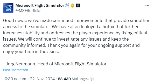 News about Flight Simulator 2024