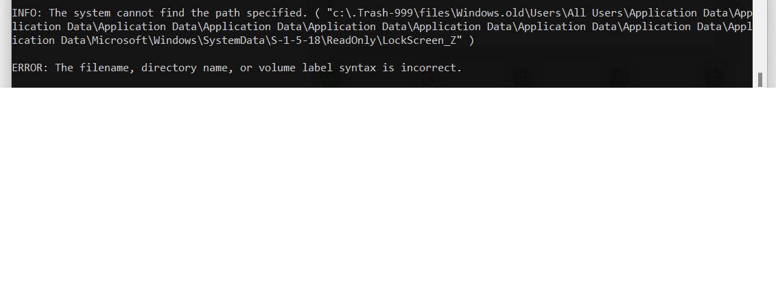 error