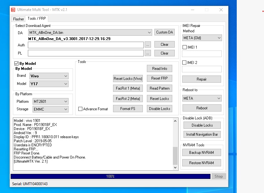 Samsung j710gn frp unlock umt