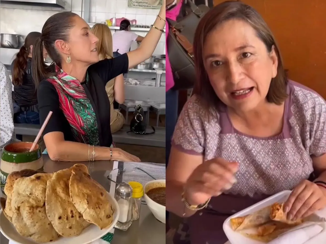Tacos, pozole y comida china: los gustos culinarios de las candidatas presidenciales