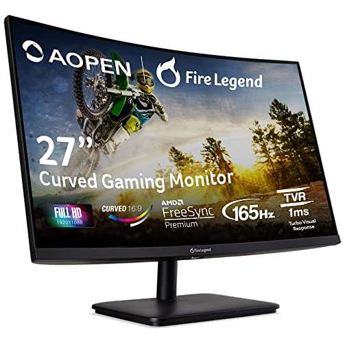 Amazon: Monitor AOPEN 27HC5R Vbiipx 27 Full HD VA 