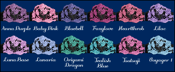 Ornamental lingerie swatch