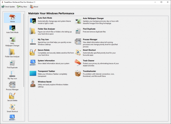 TweakNow WinSecret Plus for Windows 11 v3.3