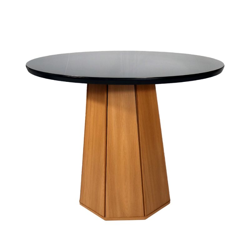 Mesa Jade Redonda 105 cm Negra