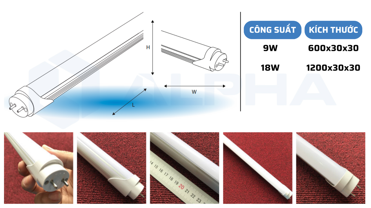 đ&egrave;n led alpha