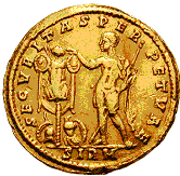 Glosario de monedas romanas. SECURITAS. 8