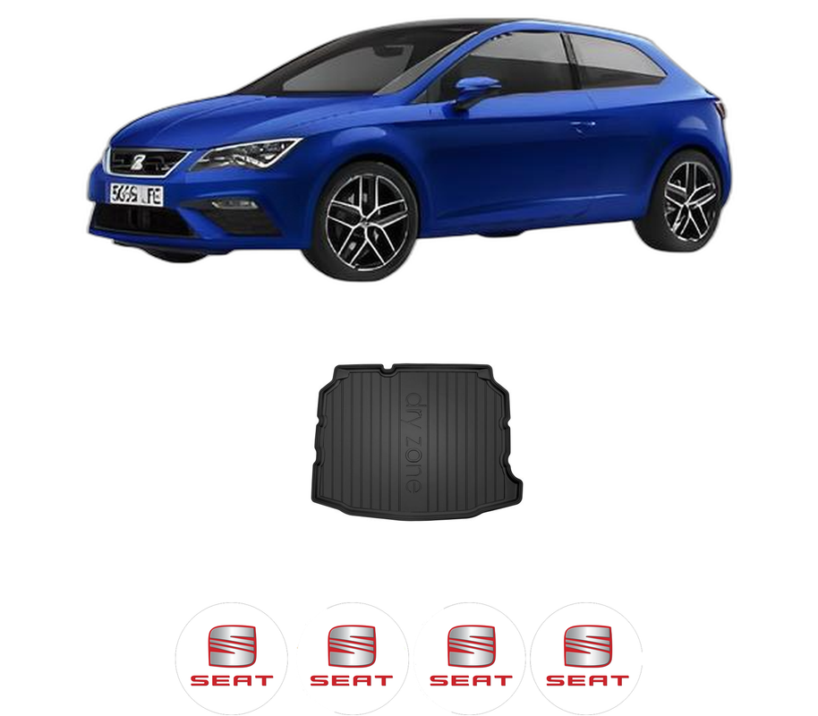 Tavita Portbagaj SEAT LEON (KL1, KLG) din 2019, Protectie Portbagaj Auto, 4x Stickere auto cu SEAT
