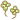 Two green clovers pixel.