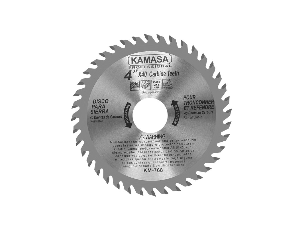 DISCO PARA SIERRA 4"X40T KAMASA