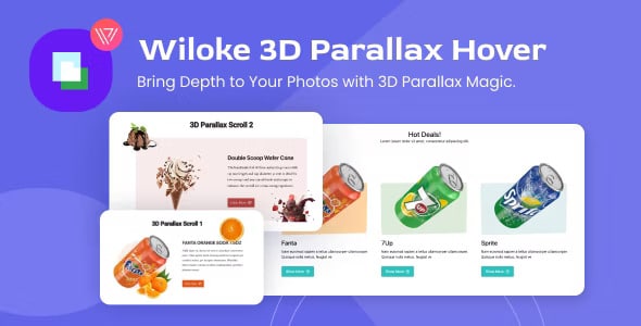 Wiloke 3D Parallax Elementor WordPress Plugin