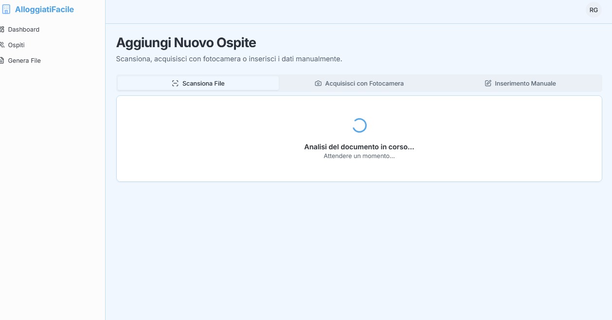 L'IA analizza il documento caricato