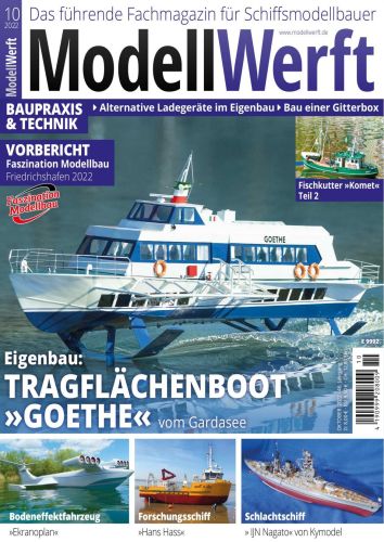 Cover: Modellwerft Magazin für Schiffsmodellbau No 10 Oktober 2022